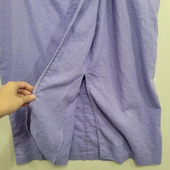 Norton Mcnaughton Light Purple Linen Blend Skirt size 18 - Picture 4 of 12